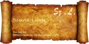 Szente Linda névjegykártya